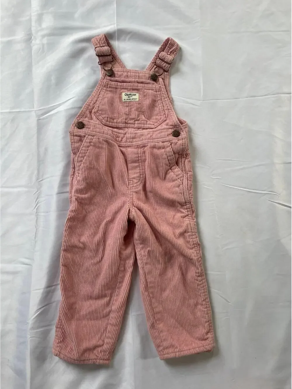 OshKosh B’gosh Pink Corduroy Overalls 2T Toddler Girl